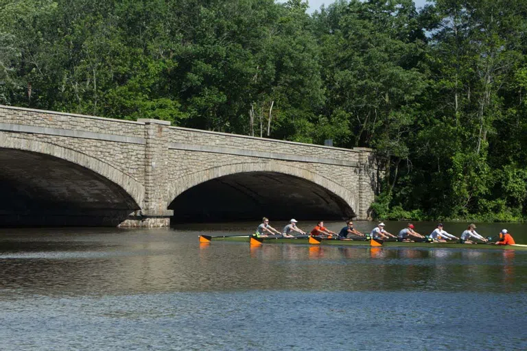 Crew team on the water 