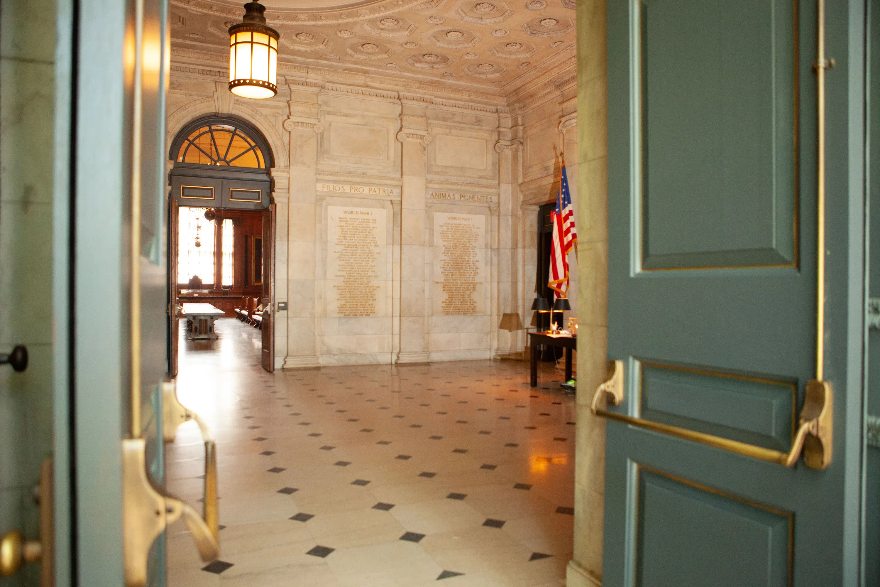 Main Entry Hall of Nassau Hall 