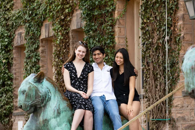 Students on the Steps