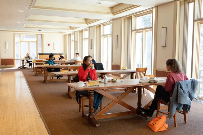 Forbes College dining hall 