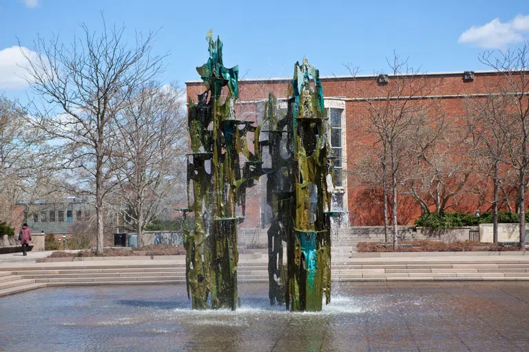 Fountain and Corwin Hall