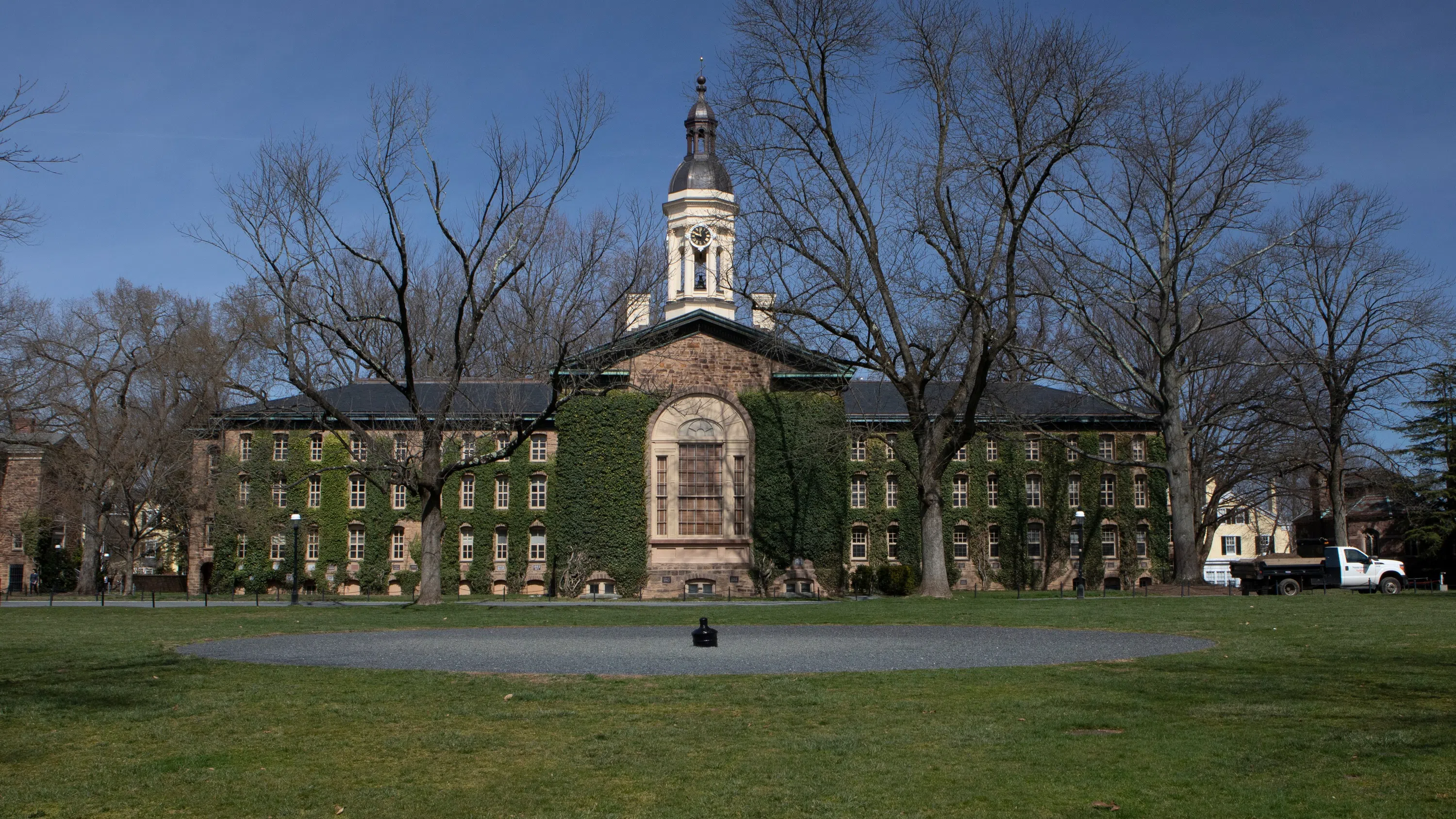 View of Nassau Hall from Cannon Green