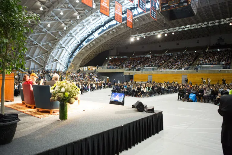 Dalai Lama at Jadwin Gym