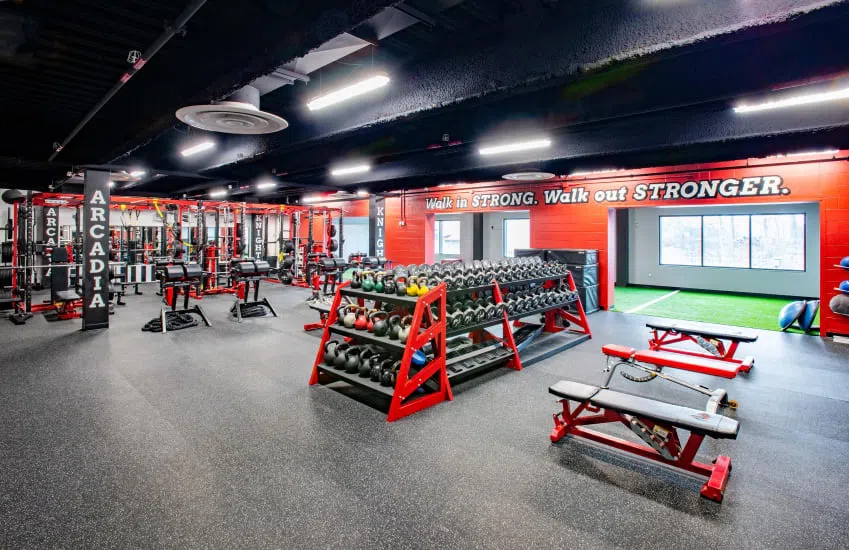 Strength and conditioning room