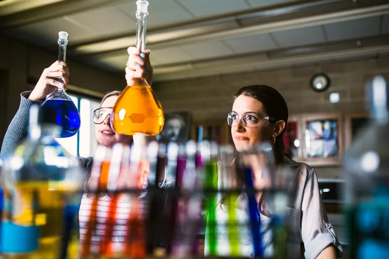 Students in a Chemistry Lab