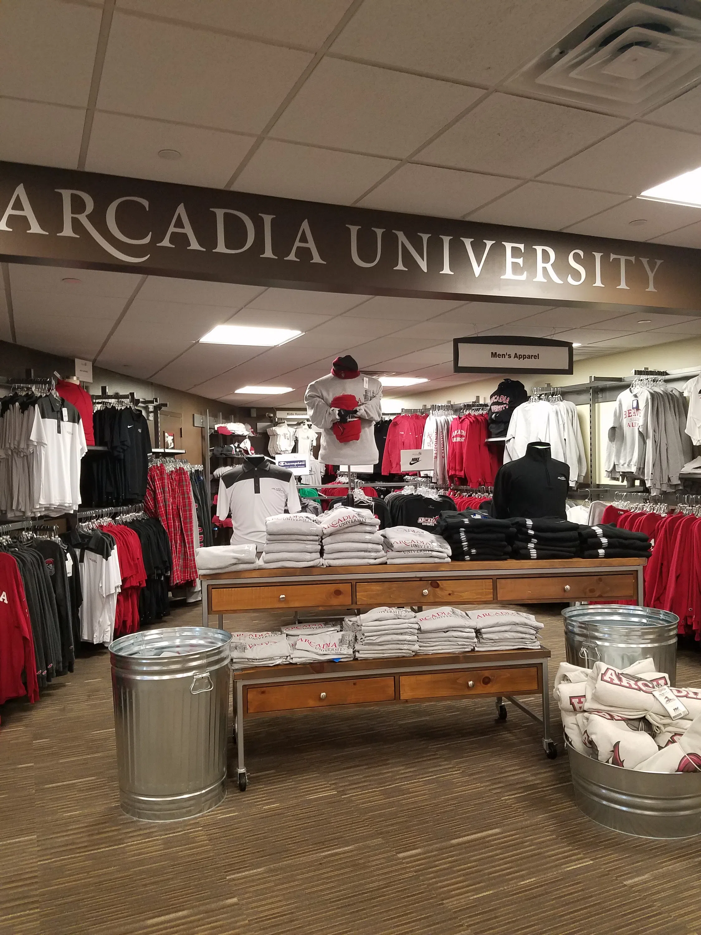 Arcadia's bookstore sells lots of great gear