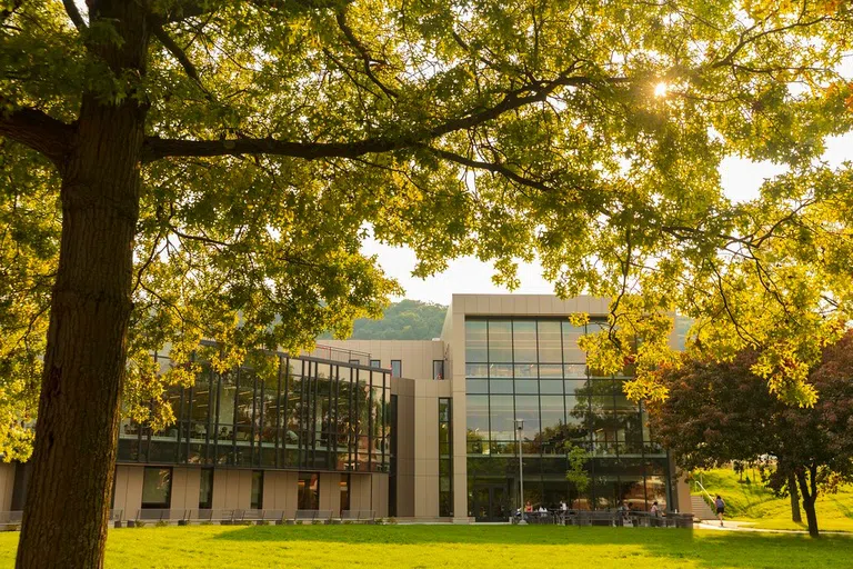 Located in front of the Hinman Dining Hall is the Hinman Quad where students will study, relax and play! Surrounding the quad at Hinman's Residential Dorm Buildings.