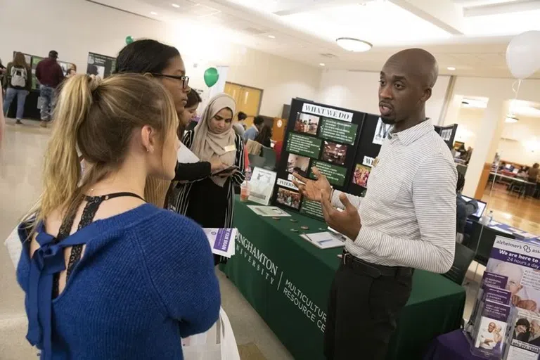 Organizations tabling in the union