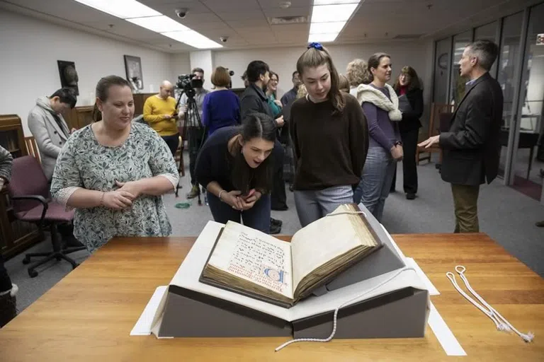 Students at an event in the Bartle Library