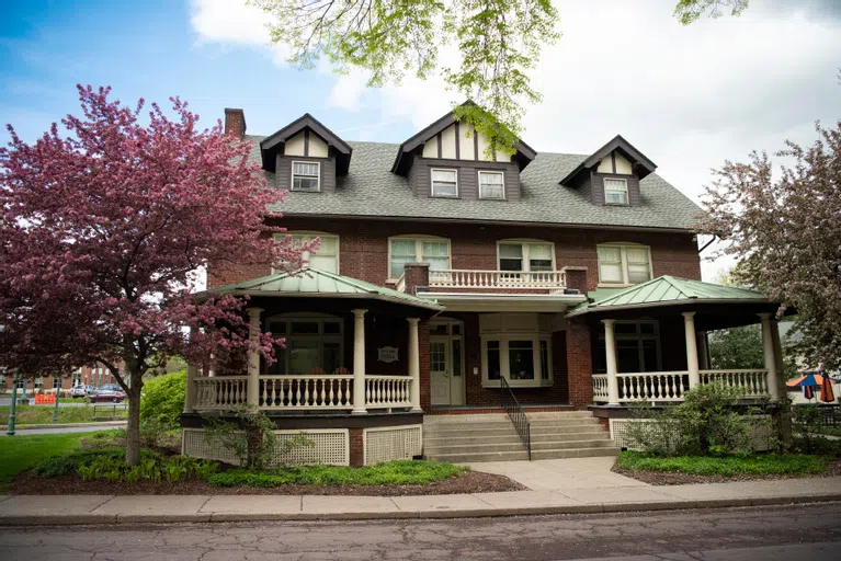 front exterior of 7th street house from ground level