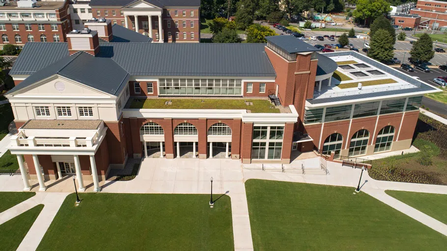 an aerial photo of Academic East