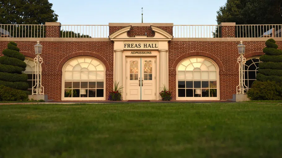 exterior of freas hall from ground level