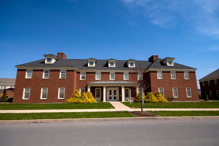 front exterior of new affinity house at ground level