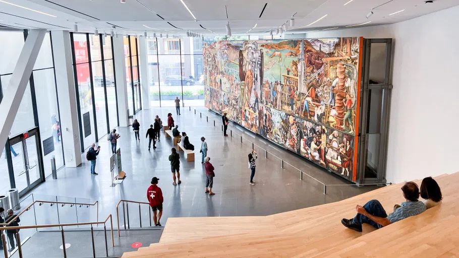 Interior view of SFMOMA.