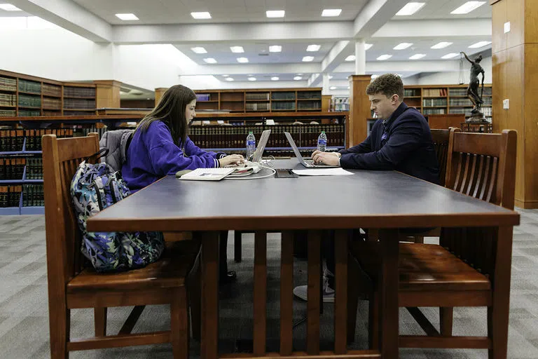 Law Students in Library