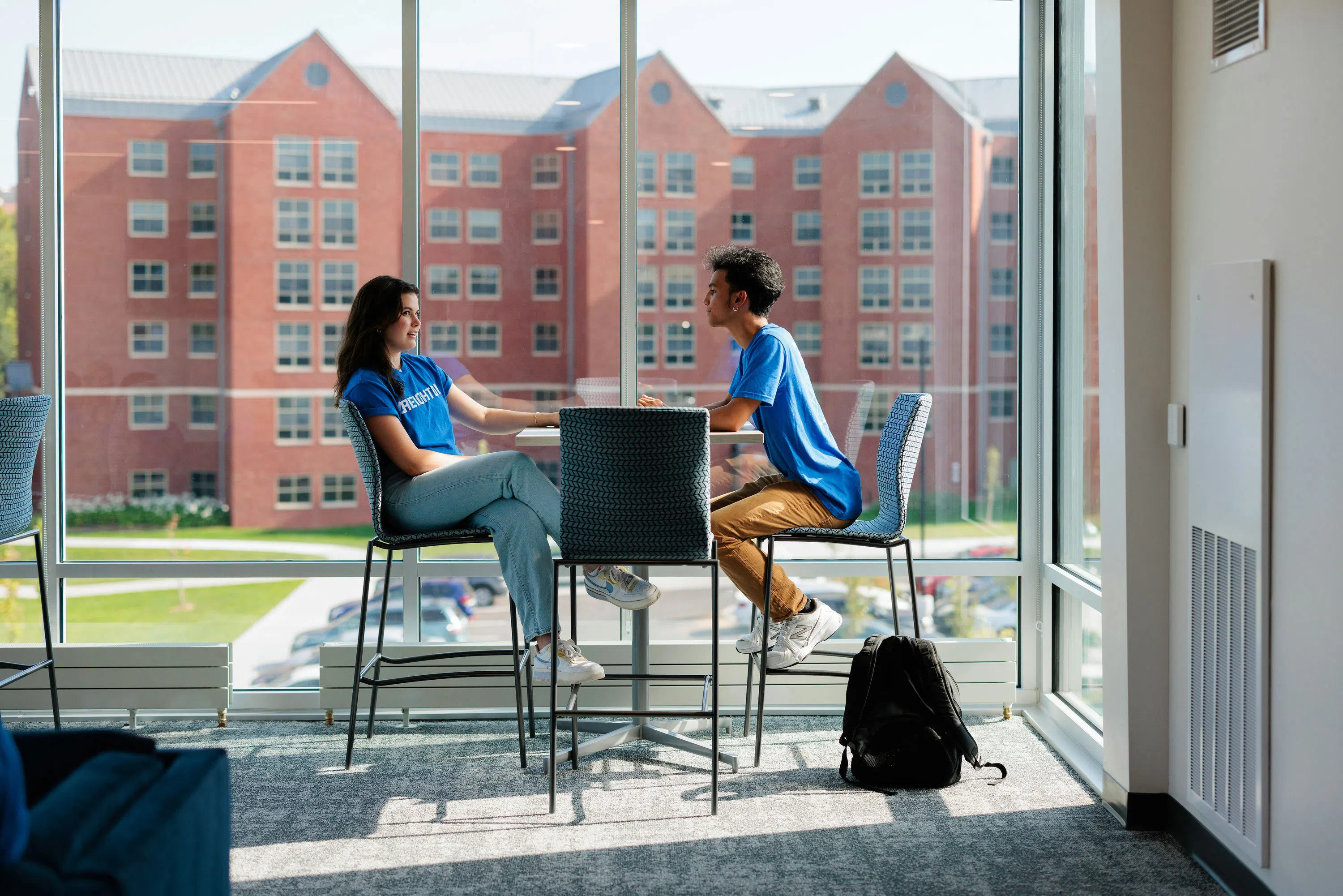 Two Students Talking