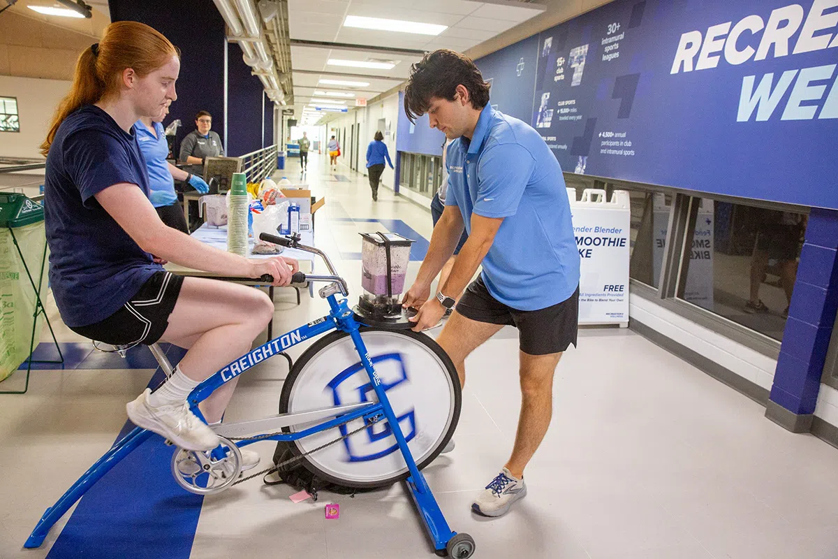 Kiewit Fitness Center Smoothie Bike