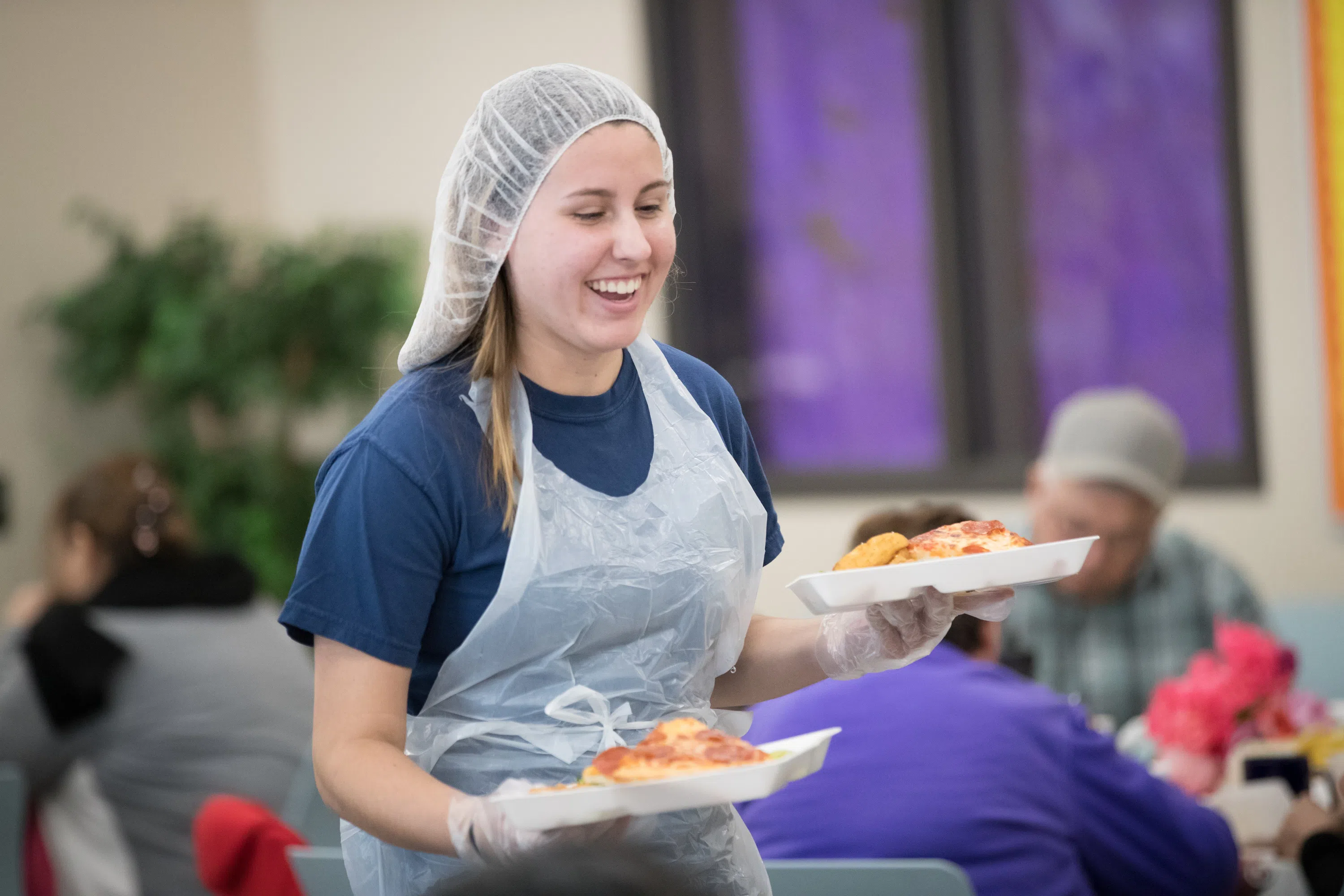 Schlegel Center for Service and Justice serving meals