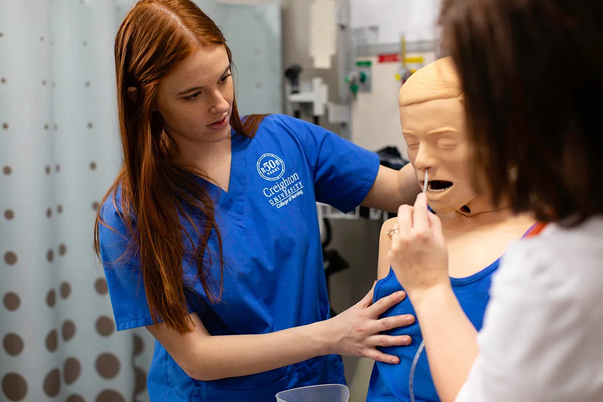 College of Nursing Simulation Lab Patient Swab