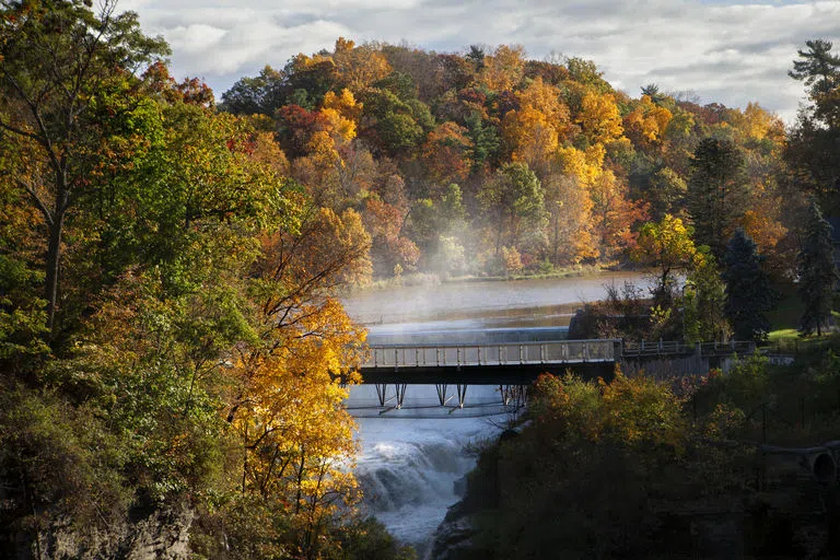 Beebe Lake on a gorgeous fall morning.