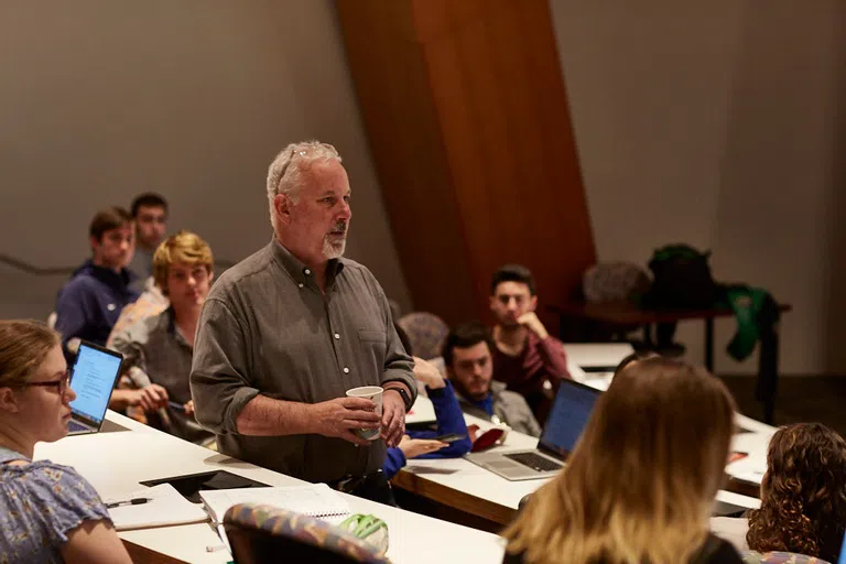 Professor teaching in a Peter B. Lewis classroom