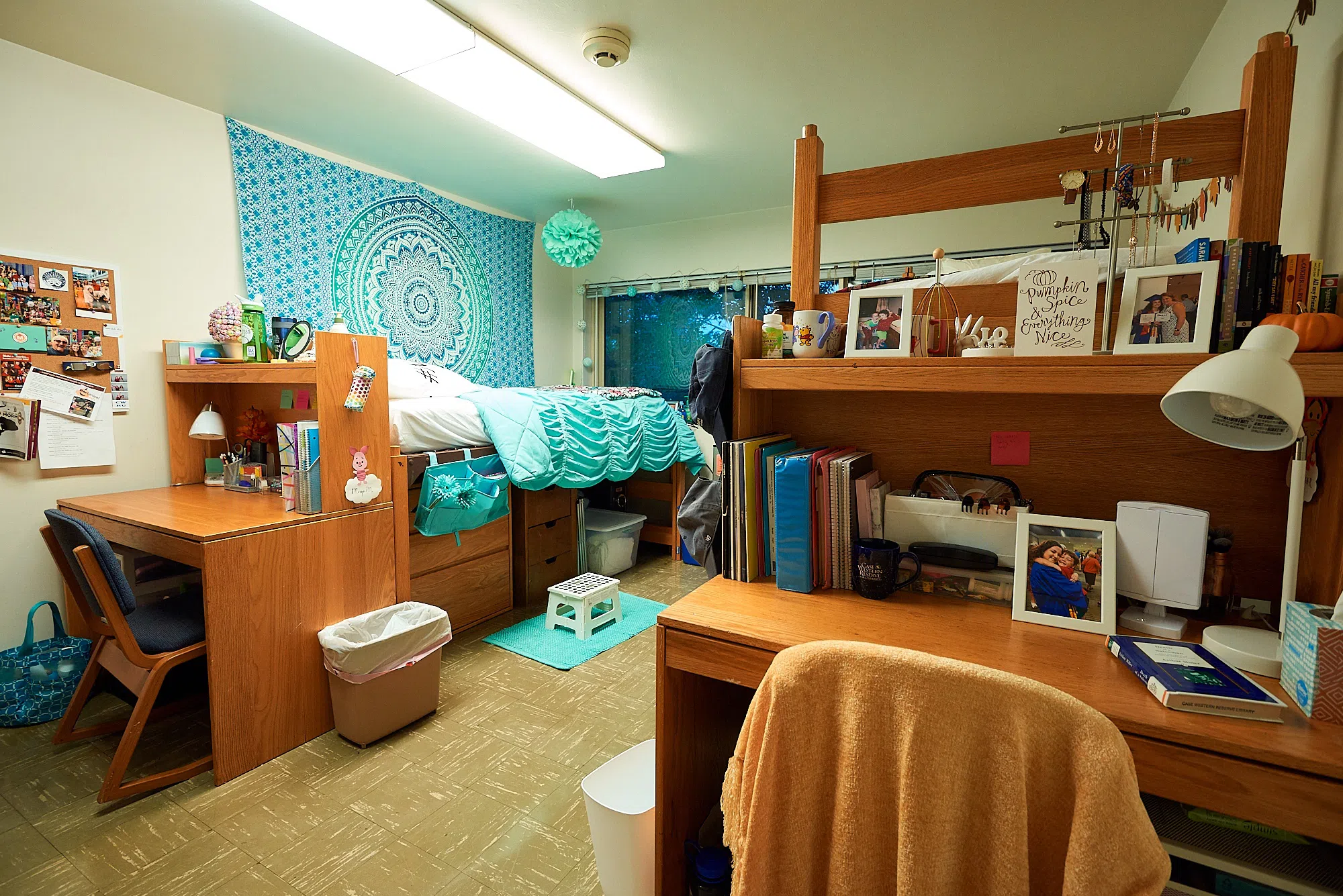 Interior of a typical residence hall room
