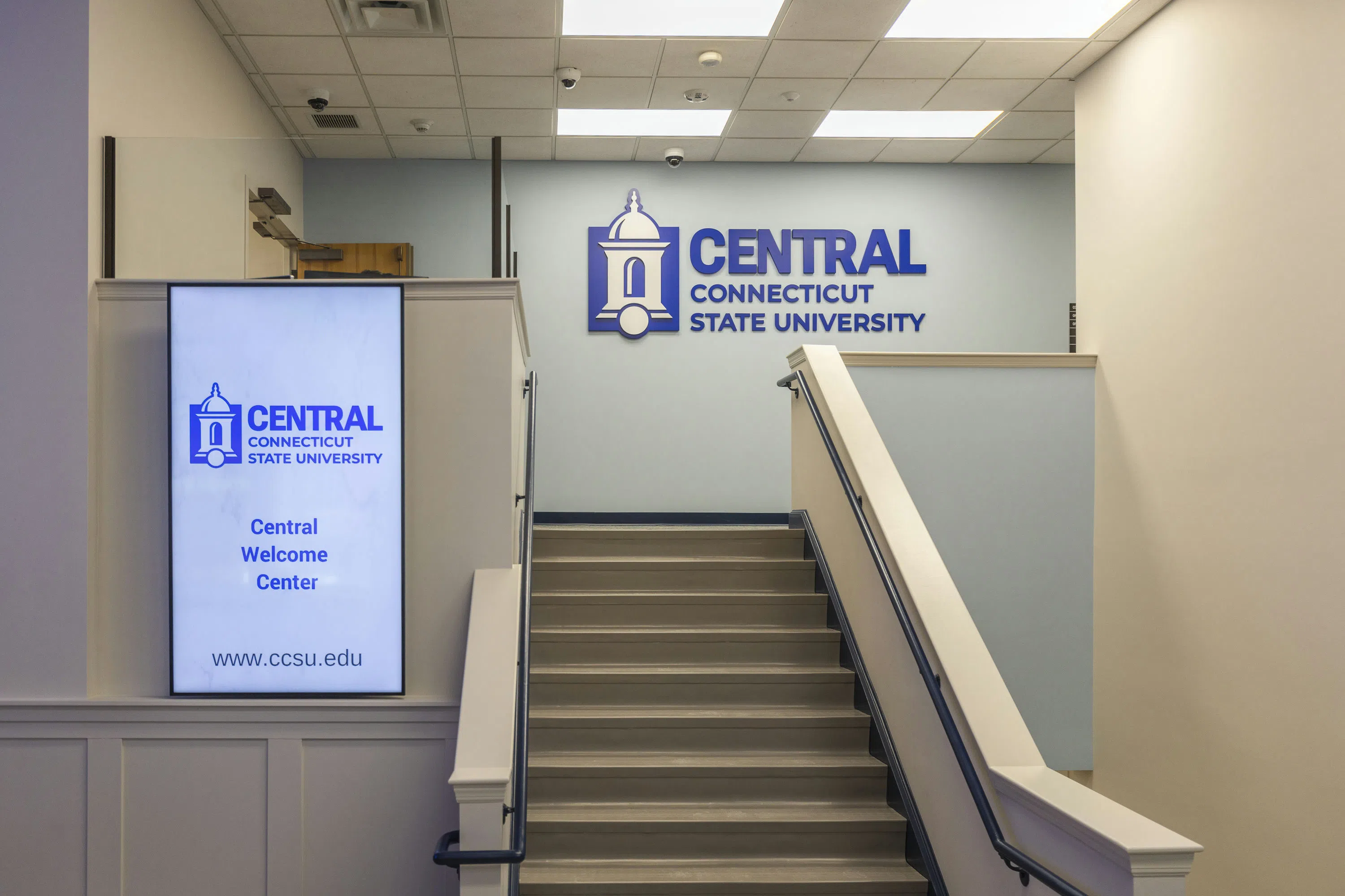 Interior of Central's Welcome Center