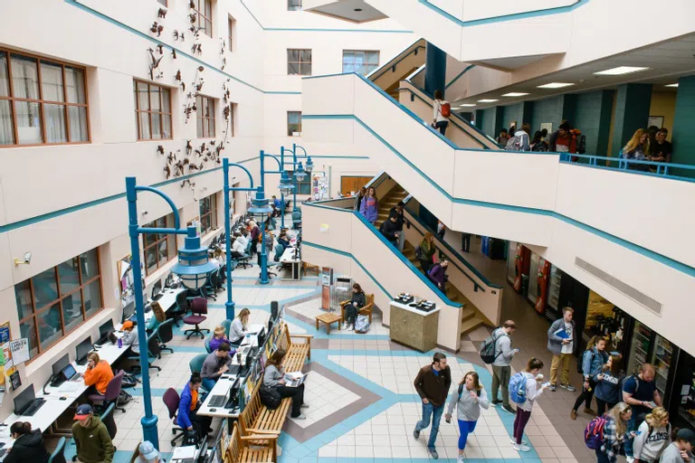 A scene from Brackett Hall, which houses the social science degree programs.