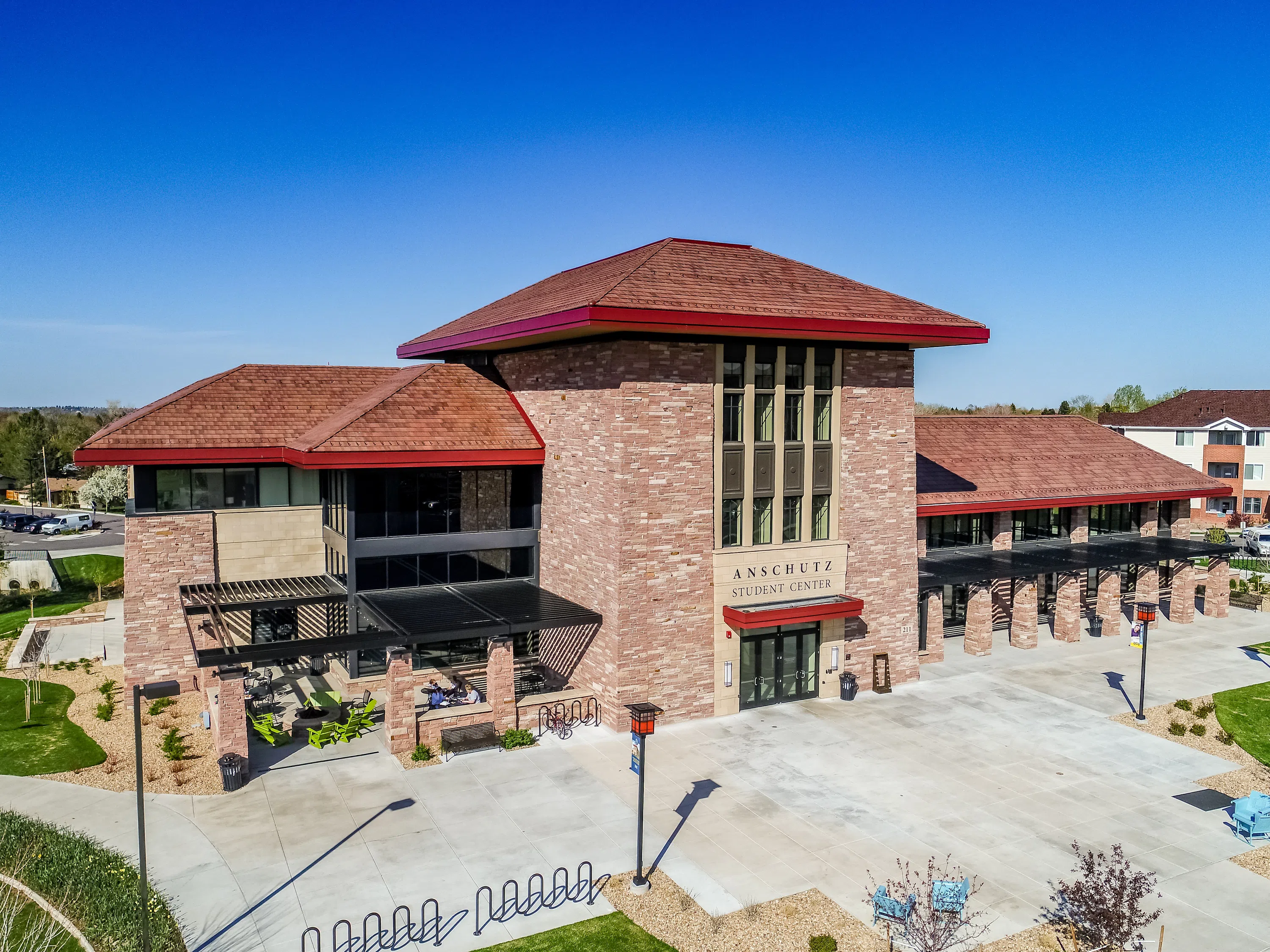 Picture of the front of Anschutz Student Center