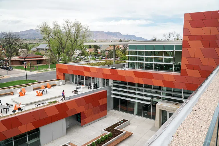 Tutt Library with outdoor space