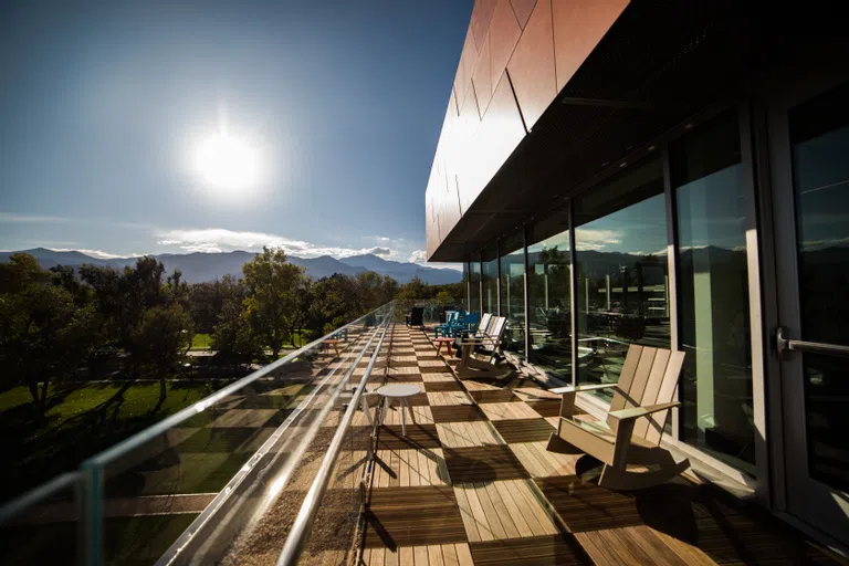 Top floor of Tutt Library looking west