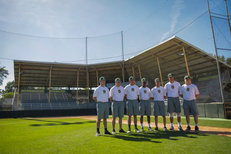 baseball team on field