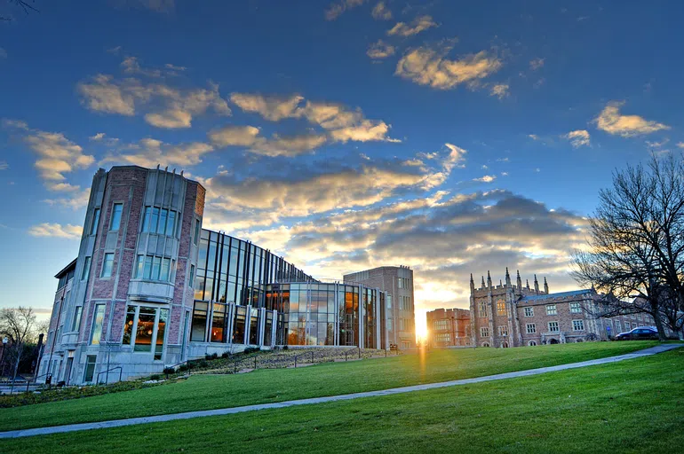 Exterior shot of Hillman Hall