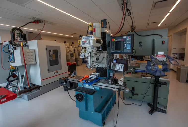 Machinery in the makerspace at Jubel Hall