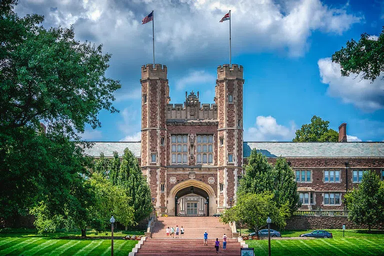 Exterior shot of Brookings Hall