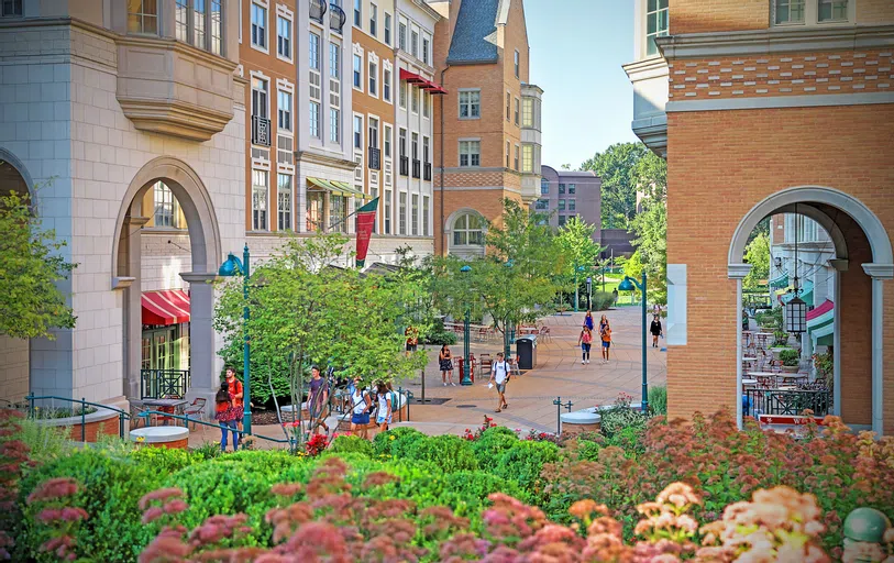 Outdoor shot of buildings on the South 40