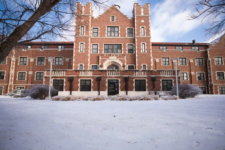 Frees Hall in Winter