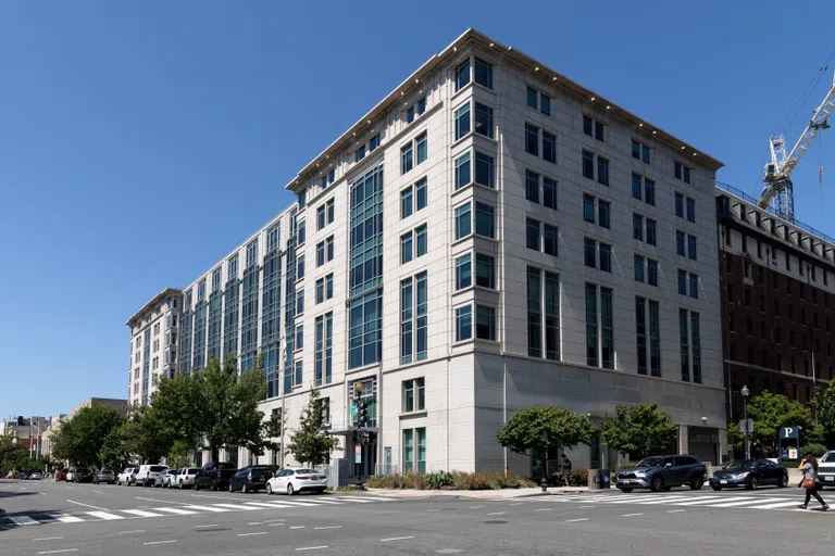 Exterior view of Elliott School of International Affairs. 