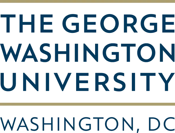 "The George Washington University, Washington D.C." written logo