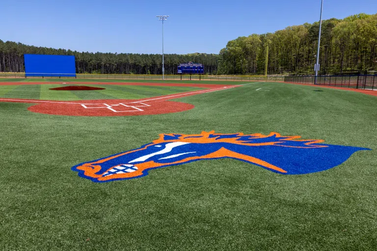 view of the baseball field