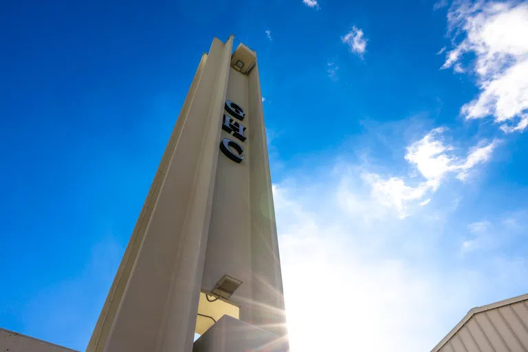 Floyd Tower on a sunny day