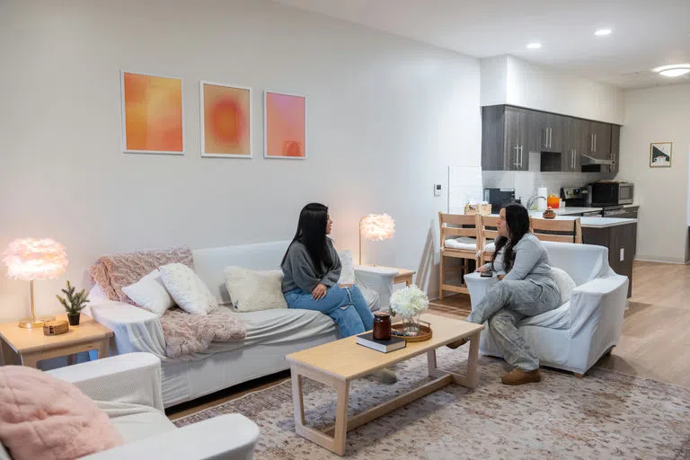 Living room of the townhouse 