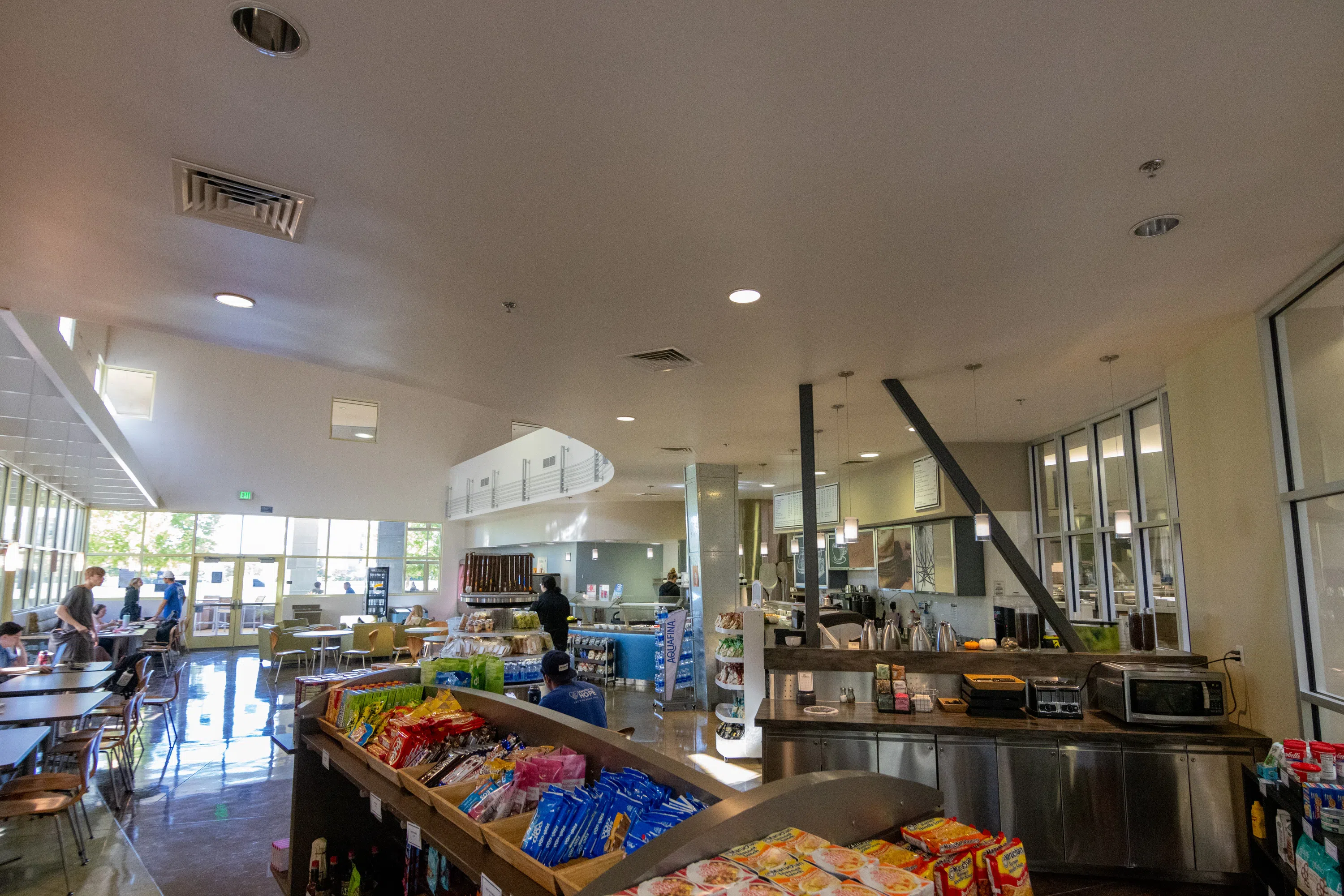 Wide view of the Shack and its assortment of snacks, candies, and chocolates