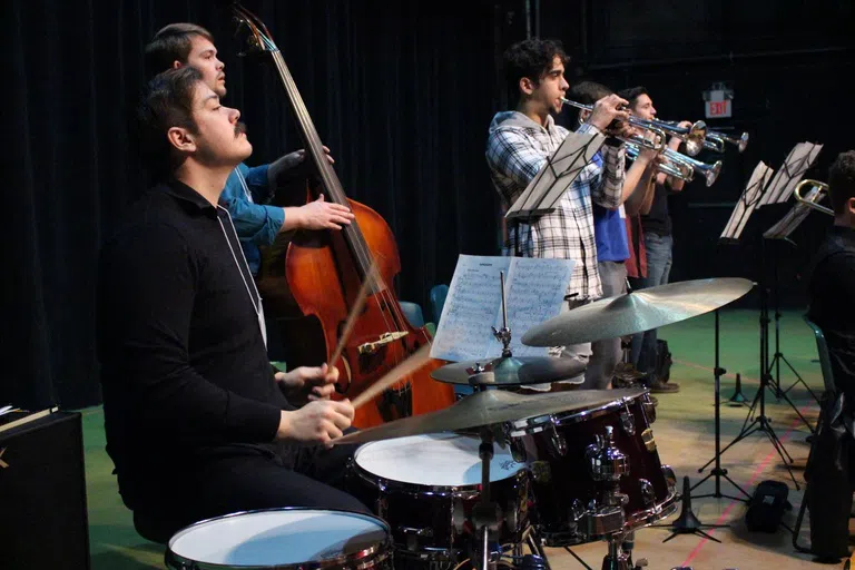 Students playing Instruments