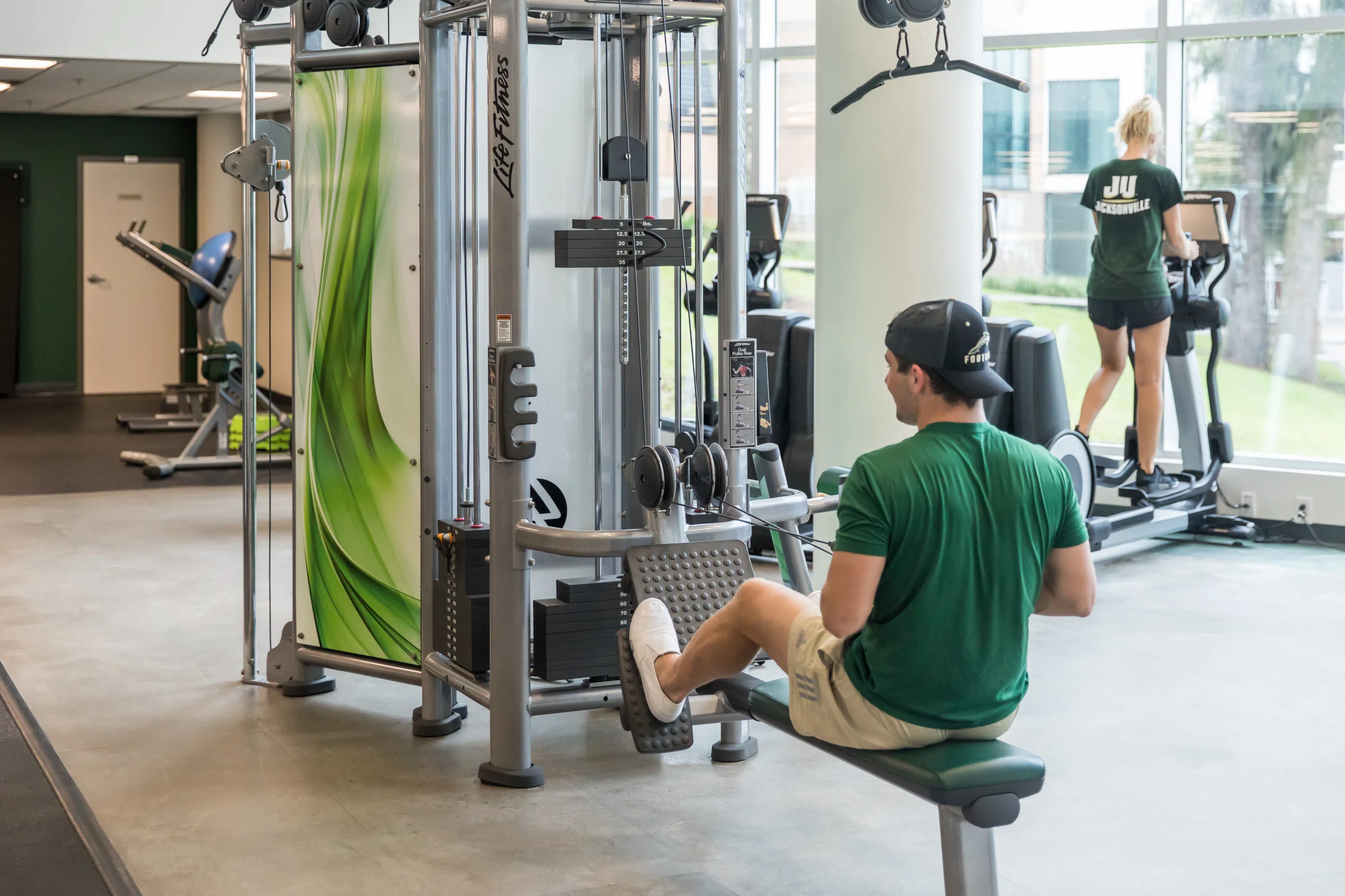 Inside our Fitness Center.