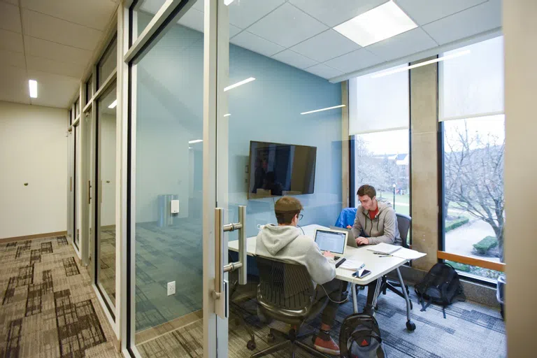 Study rooms outside of the classrooms