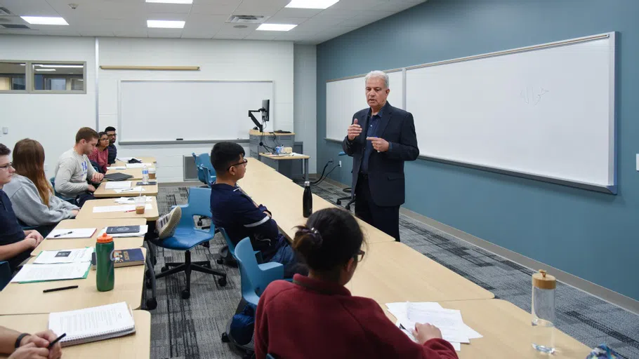 A view of a typical classroom 