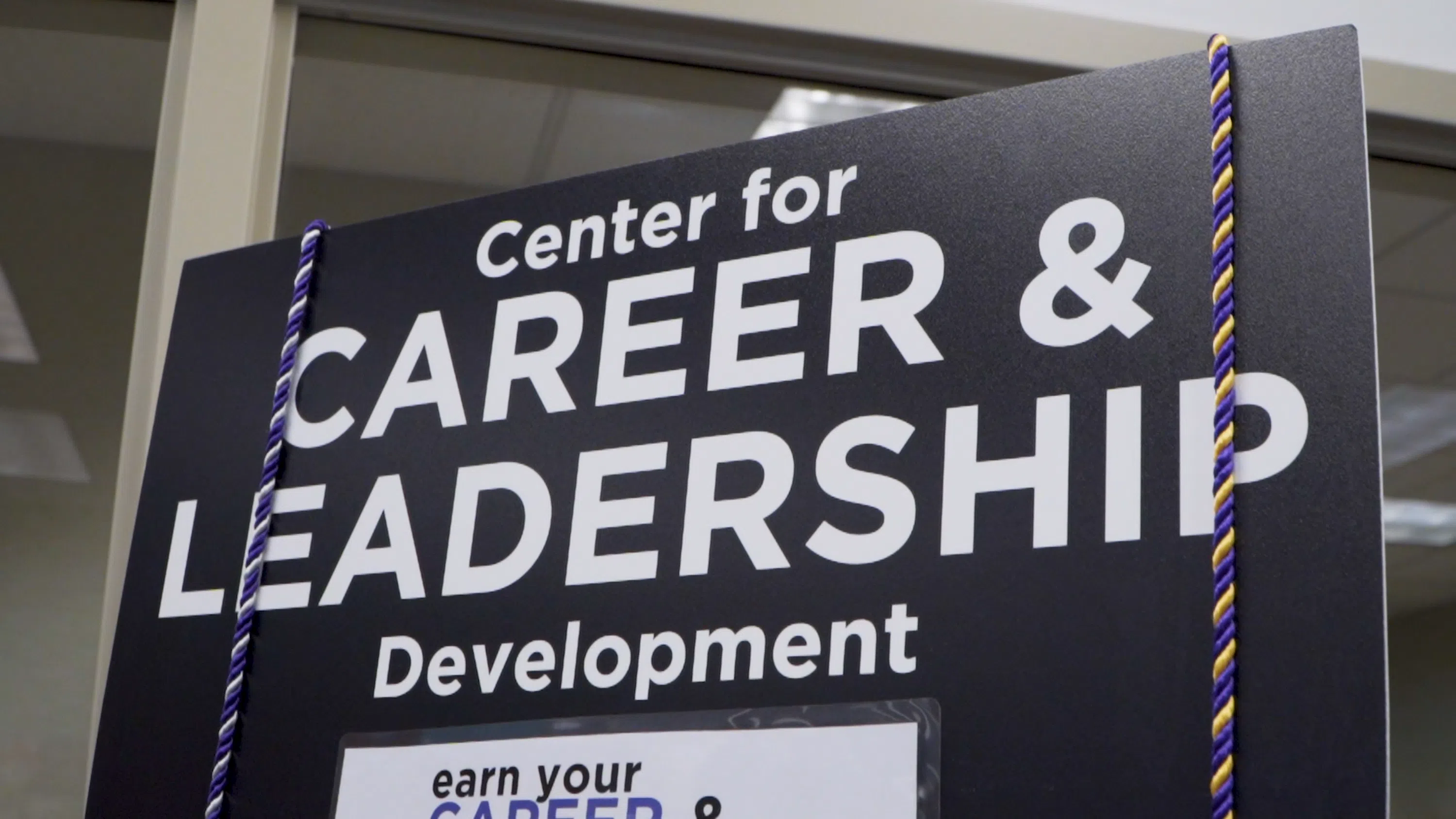 Welcome sign outside of the CCLD.