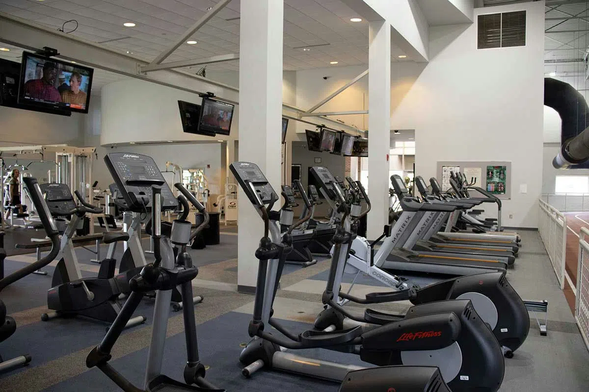 Cardio equipment located in the RWC.