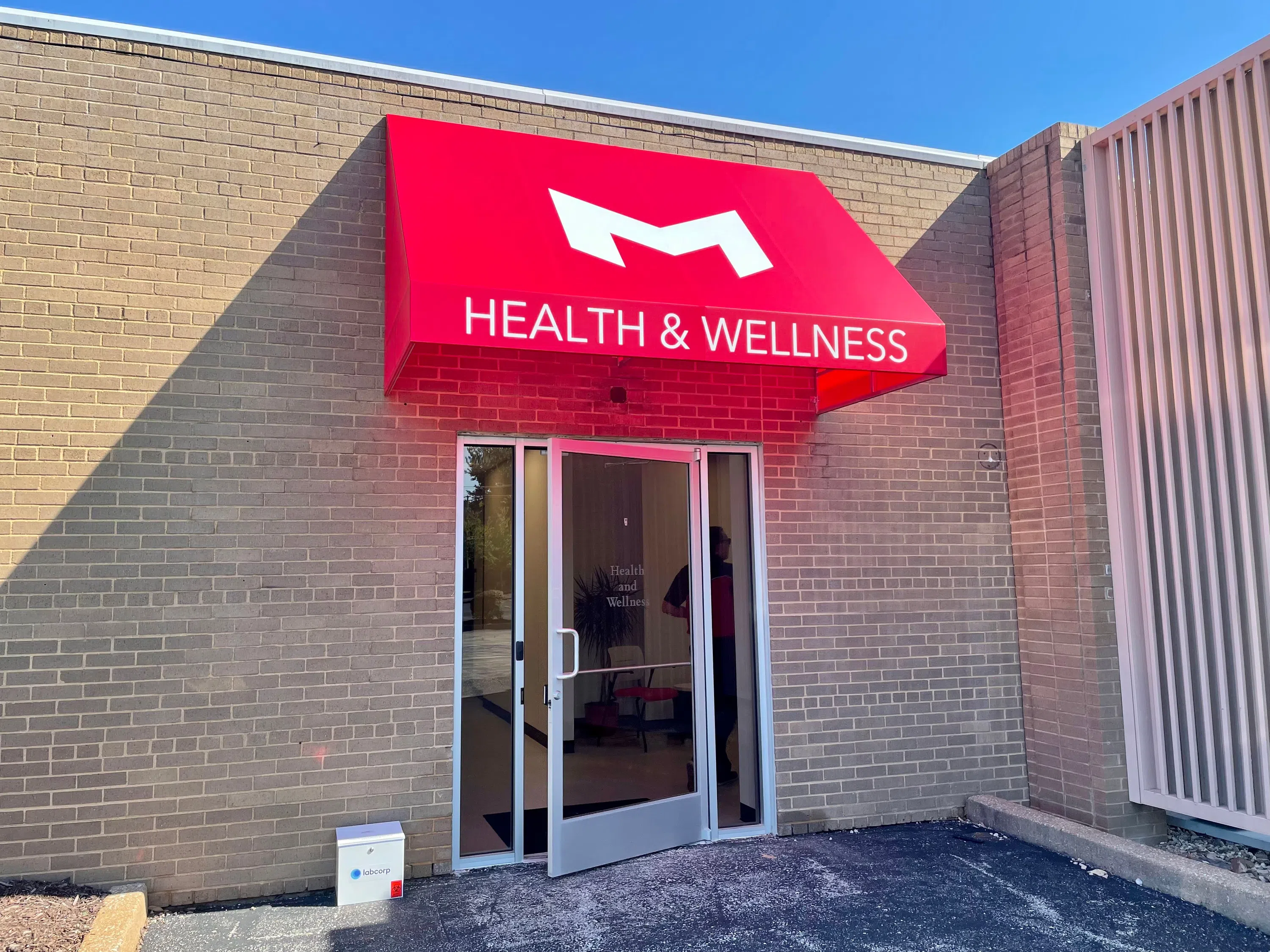 Entrance to Health & Wellness.
